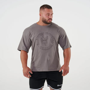 Oversized Embossed Split Hem T-Shirt - Silverback Gymwear