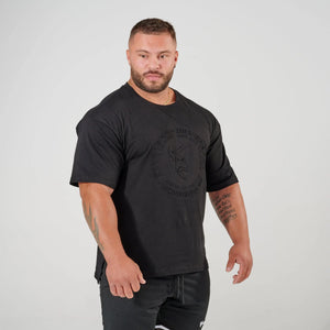 Oversized  Embossed Split Hem T-Shirt - Silverback Gymwear