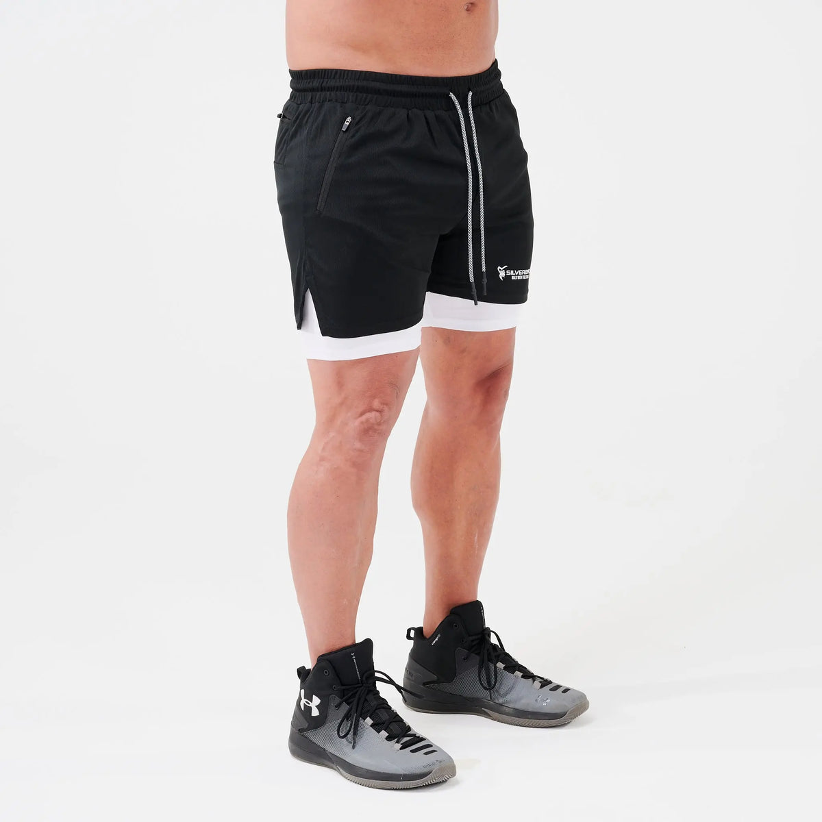 Reebok on sale shorts silver