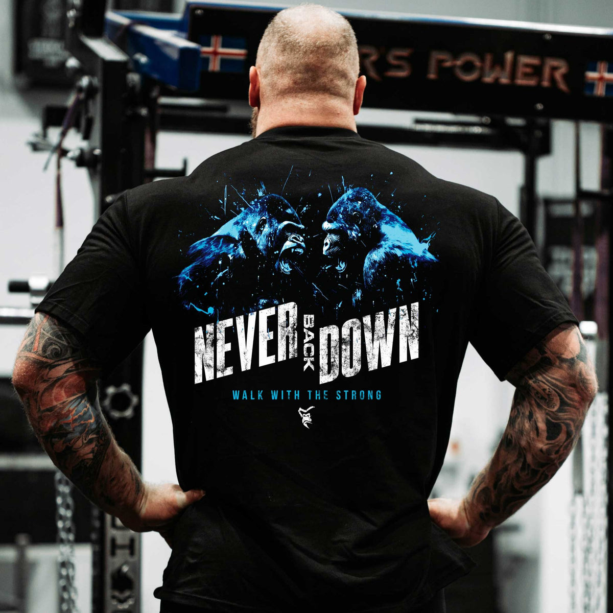 Never Back Down T-Shirt Silverback Gymwear