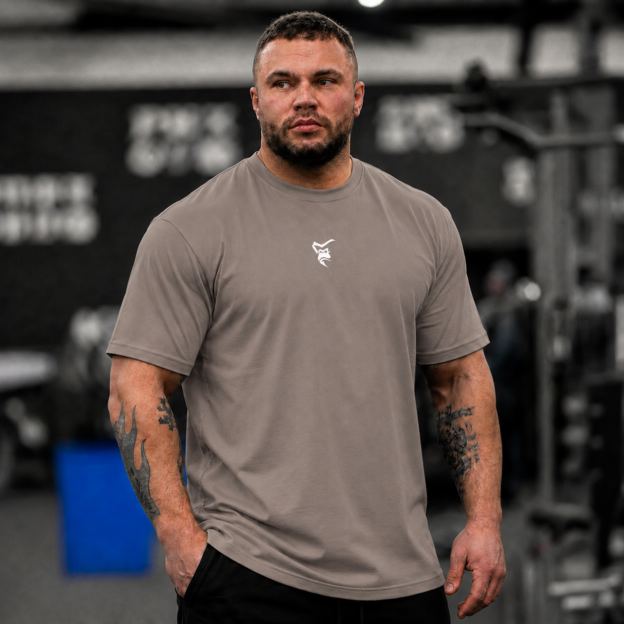 Never Back Down Relaxed T-Shirt - Taupe