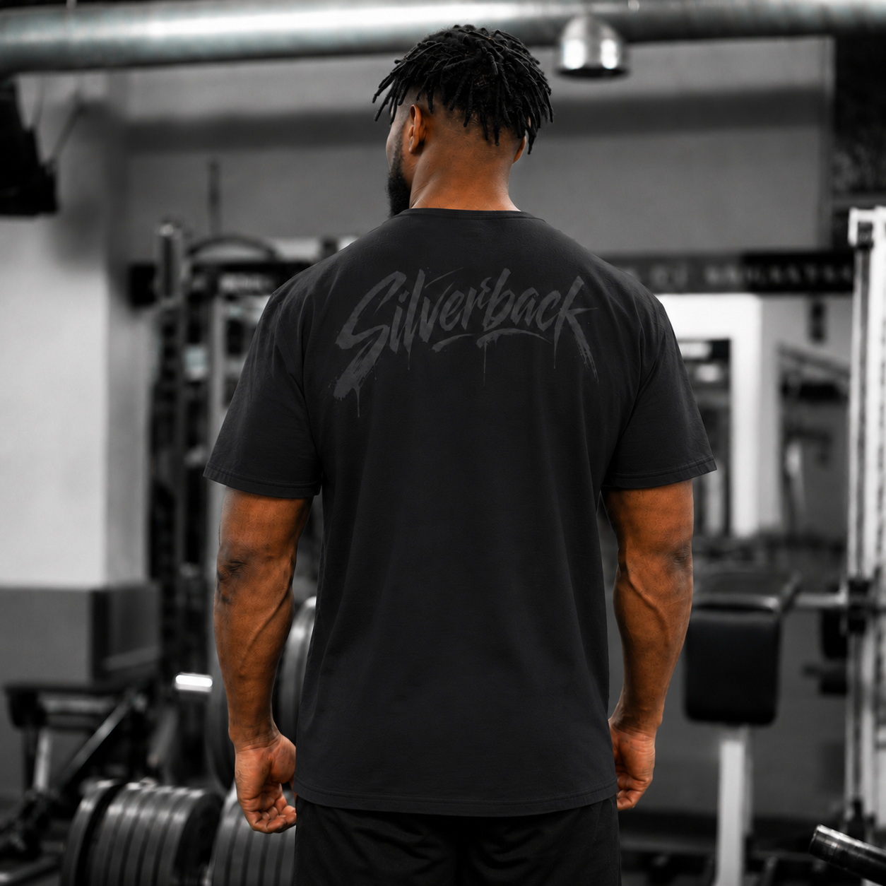 Silverback Fortitude T-Shirt in Black - men's gym wear