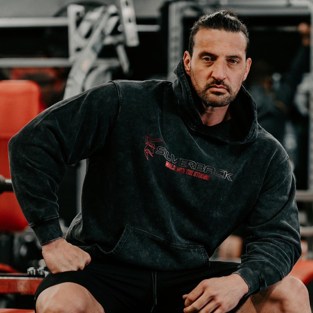 Sweat à capuche oversize délavé à l'acide Redemption