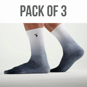 3 Pack Embroidered Tie Dye Gym Socks - Silverback Gymwear