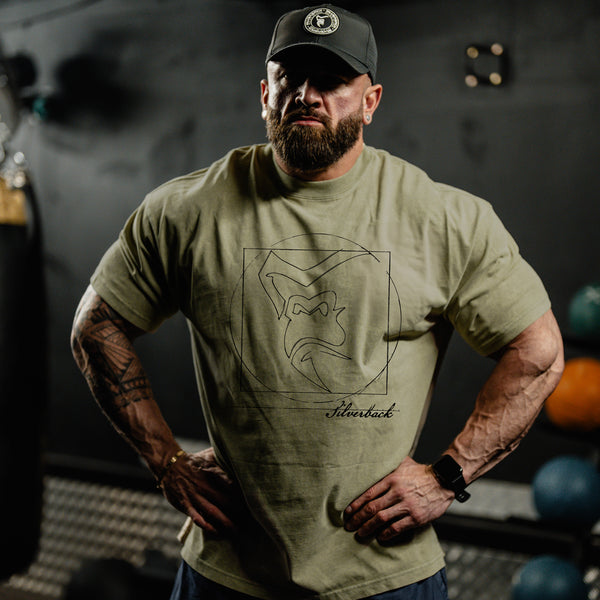 Vitruvian Oversized Acid Wash T-shirt