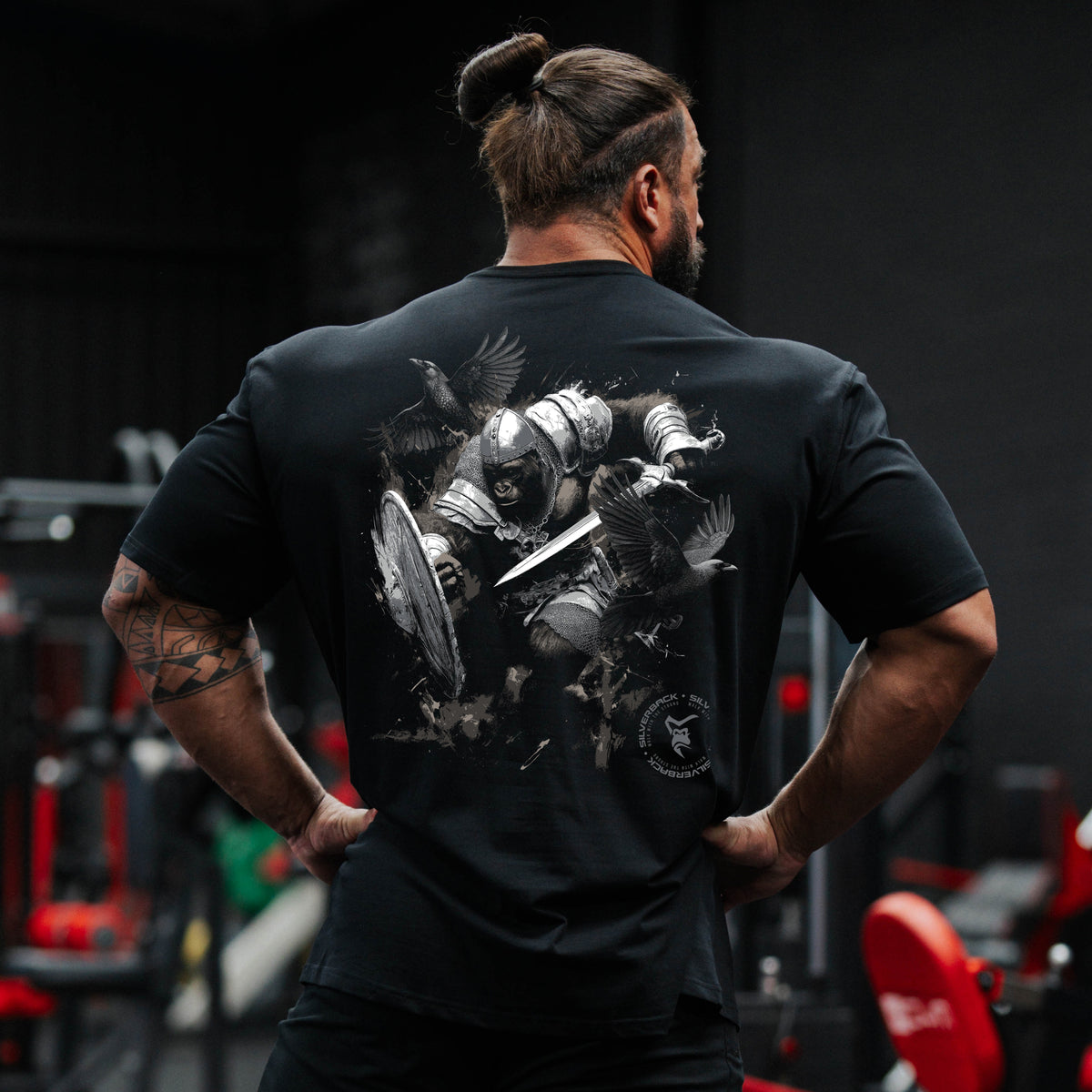 Anglo Saxon black T-shirt back design