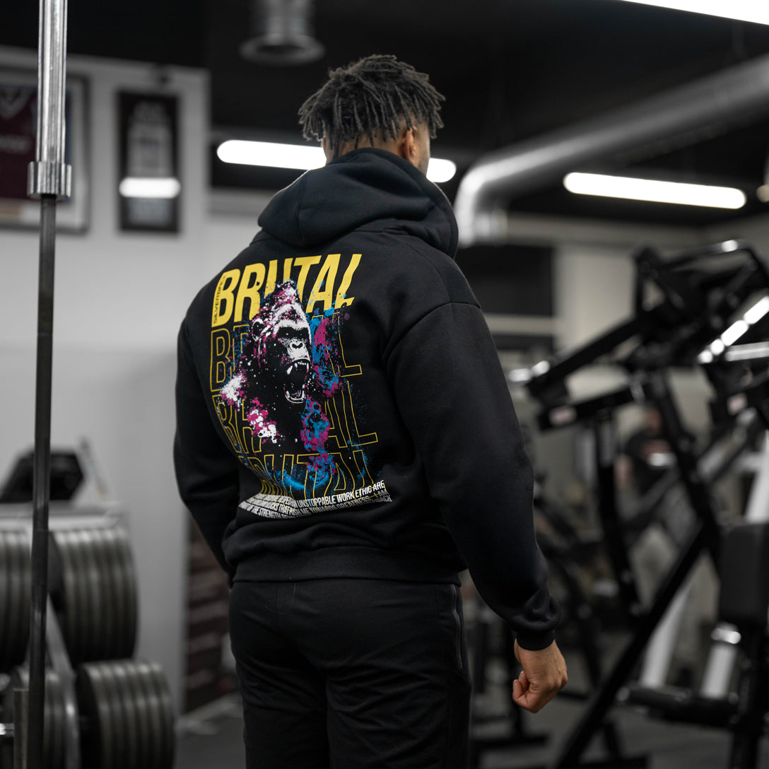 Brutal 2.1 Zip Hoodie - Black/Yellow/Pink
