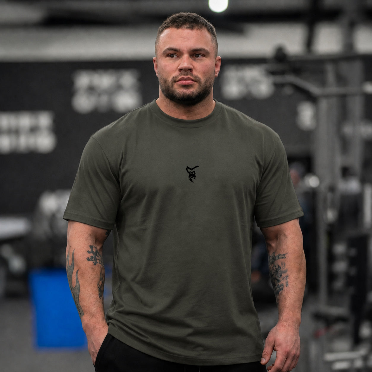 #1 Will Power Relaxed T-Shirt - Khaki Olive