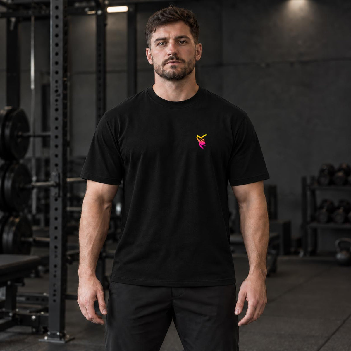 Venom Relaxed T-Shirt - Black Neon Pink