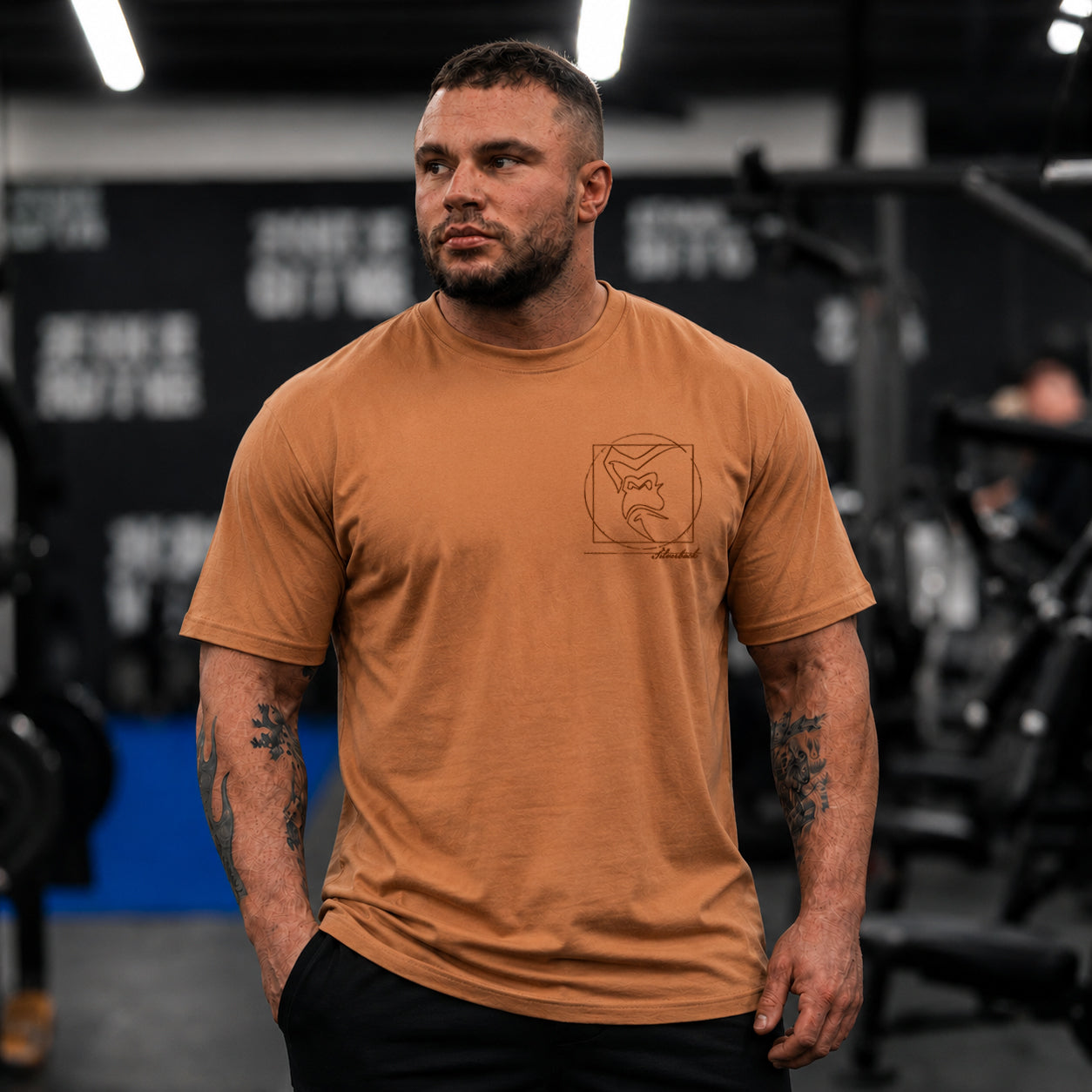 Vitruvian T-Shirt - Tobacco