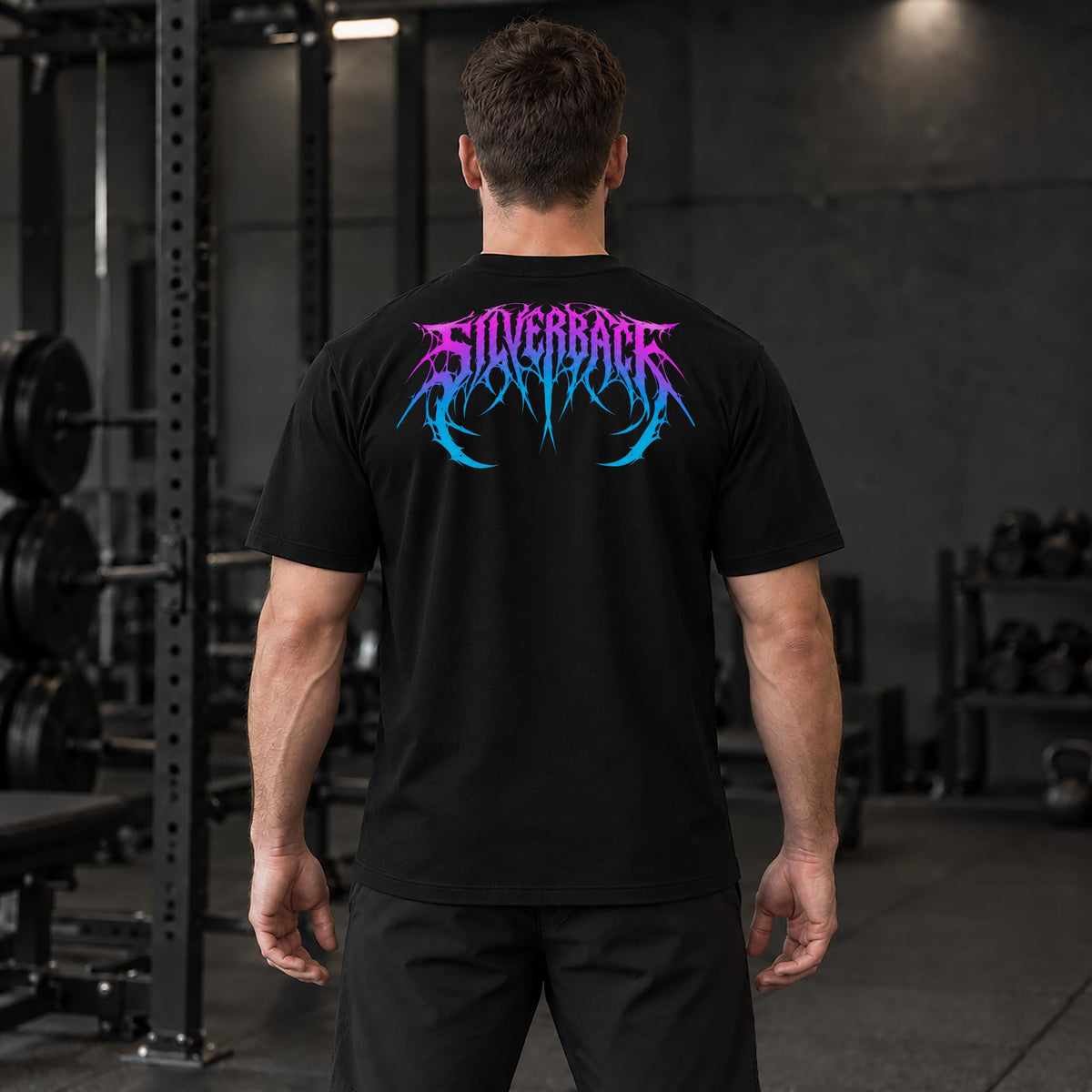 Camiseta relajada Venom - Negro púrpura neón