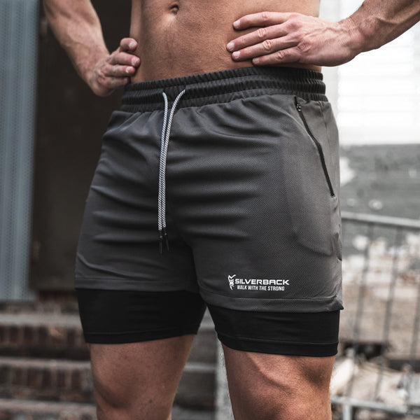 Synergy 2 Way Shorts Silverback Gymwear