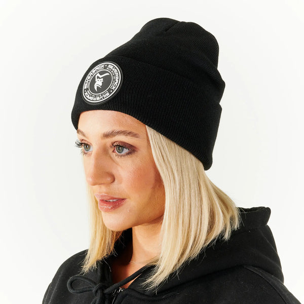 High Cuff Patch Beanie - Silverback Gymwear