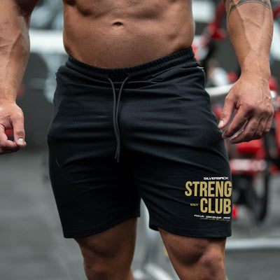 S25 Strength Club Shorts - Limited Edition in Black - SHORTS front view