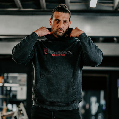 Redemption Oversized Acid Wash Pull Hoodie