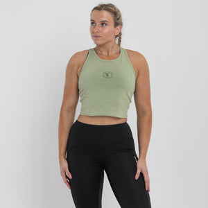 Be Savage Women's Vest Green - Silverback Gymwear