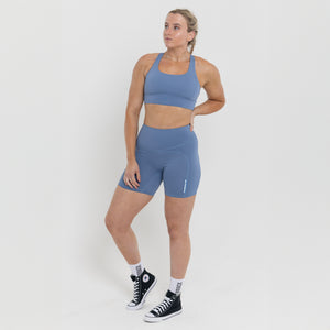 Unstoppable Women's Shorts Blue - Silverback Gymwear