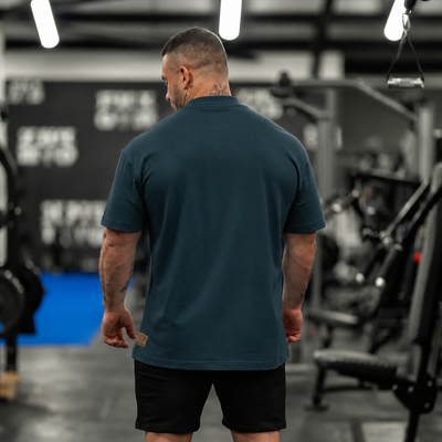 Silverback Icon T-Shirt in Deep Teal - men's gym wear