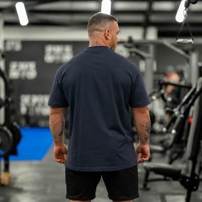 Silverback Icon T-Shirt in Petrol Blue - men's gym wear