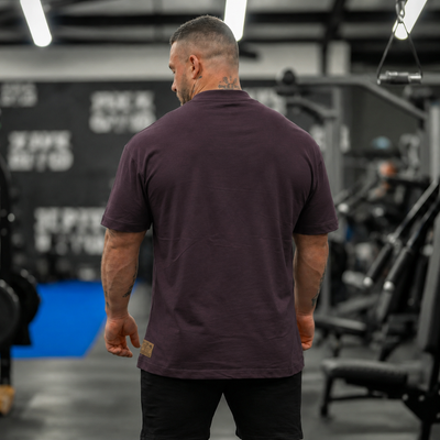 Silverback Icon T-Shirt in Plum - men's gym wear