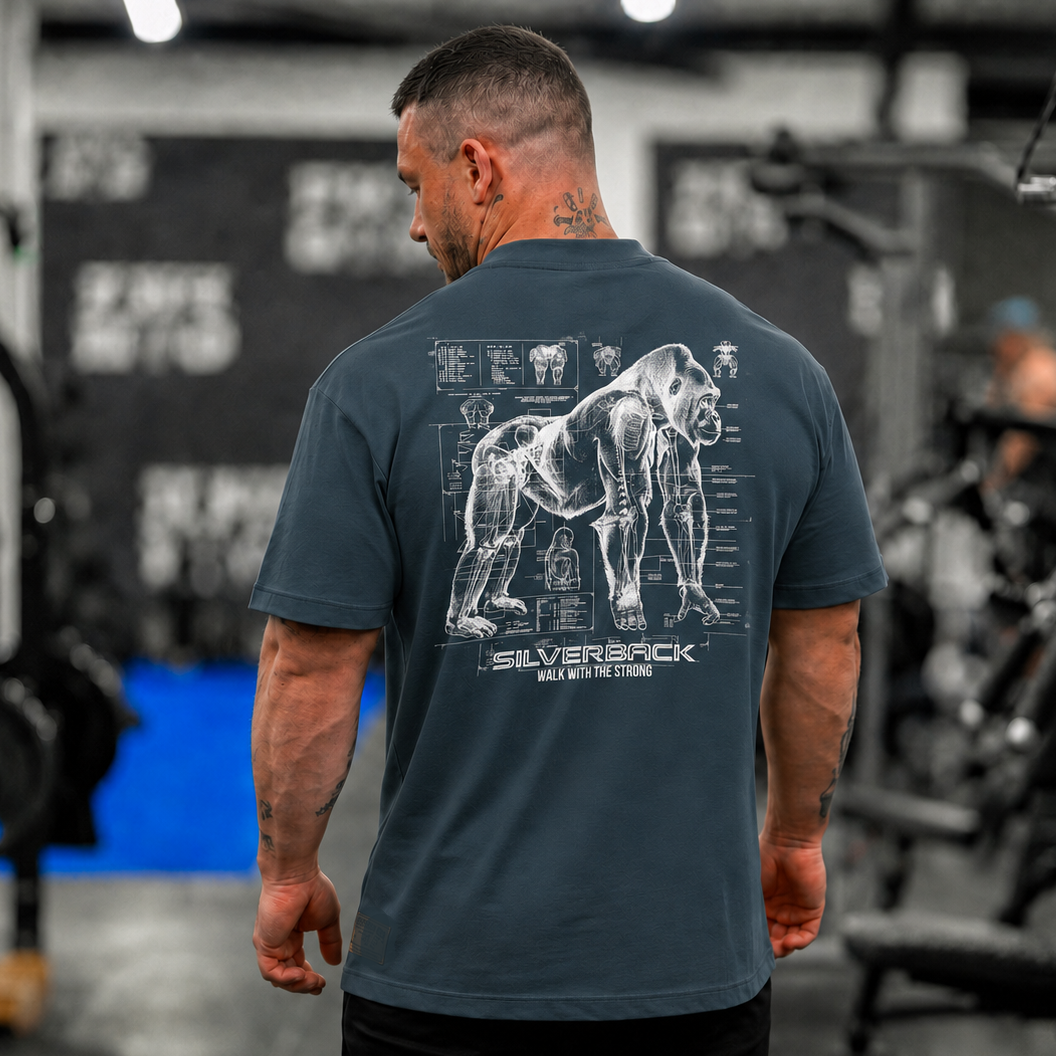 X-Ray Relaxed T-Shirt - Petrol Blue