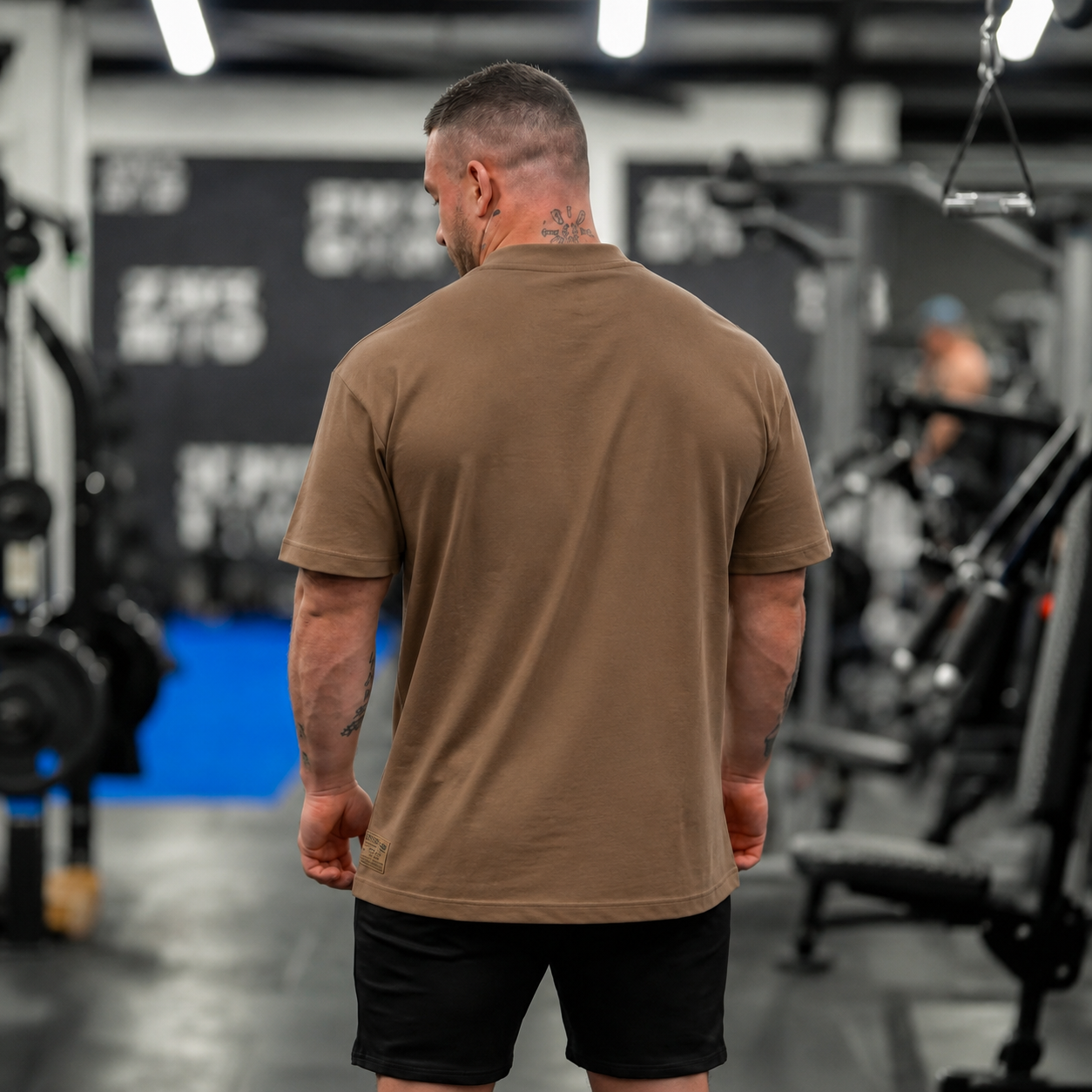 Silverback Icon T-Shirt in Tobacco - men's gym wear
