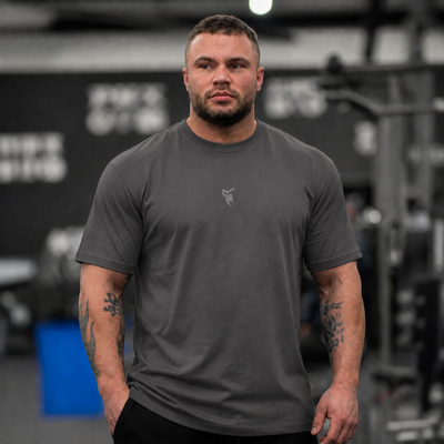 Silverback Icon T-Shirt in Charcoal - men's gym wear