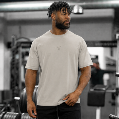 Silverback Fortitude T-Shirt in Stone - men's gym wear
