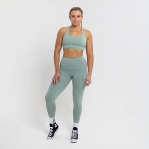 Unstoppable Leggings Green - Silverback Gymwear