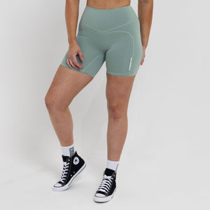 Unstoppable Women's Shorts Green - Silverback Gymwear