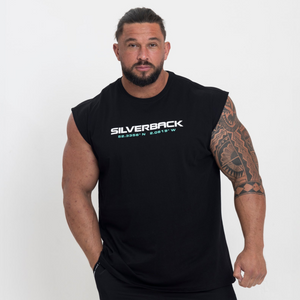 Portal Cut-Off T-Shirt - Black - Silverback Gymwear