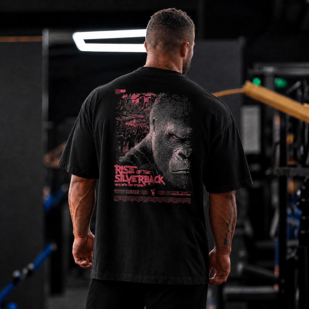 Rise Up Oversized T-Shirt in Black - T-SHIRT front view