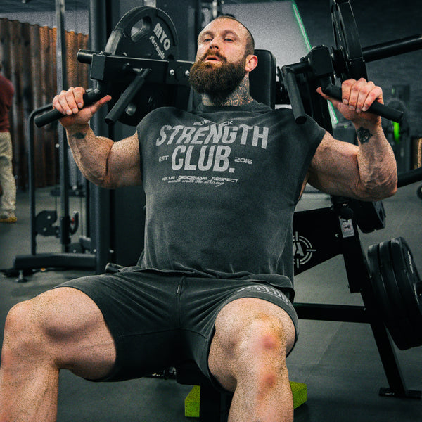 Strength Club - Acid Wash Shorts - Silverback Gymwear