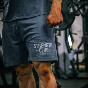 Strength Club - Acid Wash Shorts - Silverback Gymwear