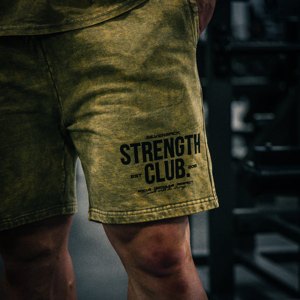 Strength Club - Acid Wash Shorts - Silverback Gymwear