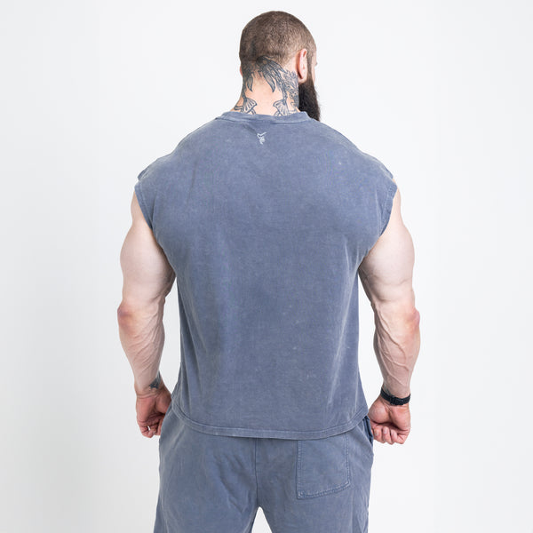 Strength Club - Acid Wash Cut Off Tee - Silverback Gymwear