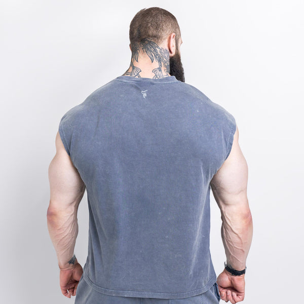 Strength Club - Acid Wash Cut Off Tee - Silverback Gymwear