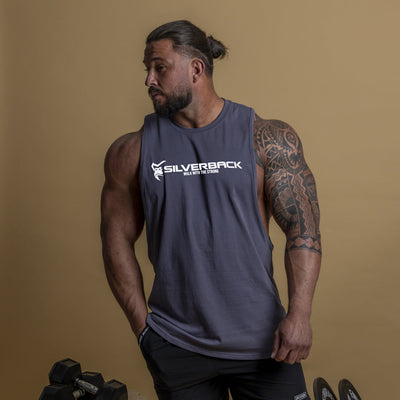Ventis Drop Arm Vest in Grey - VEST front view