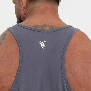 Icon Stringer Vest - Grey - Silverback Gymwear