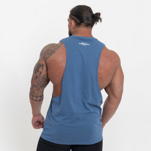 SLVBK Drop Arm Vest - Blue - Silverback Gymwear