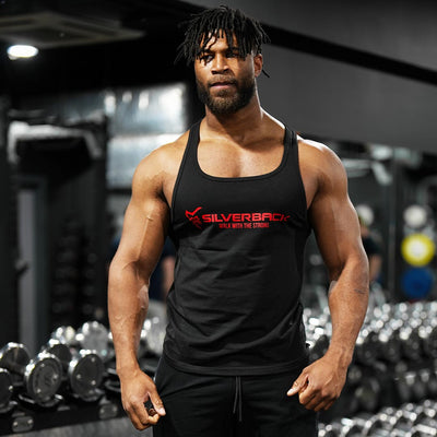 Samurai Stringer Vest in Black - VEST front view