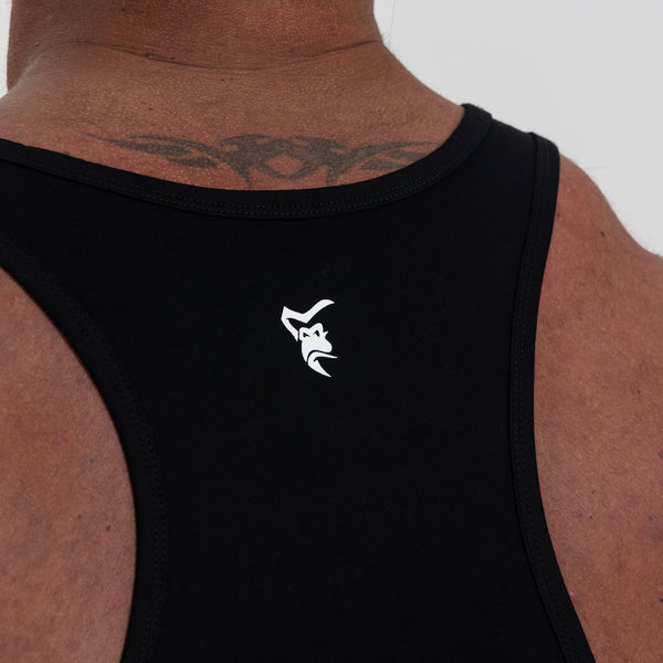 Icon Stringer Vest - Black - Silverback Gymwear