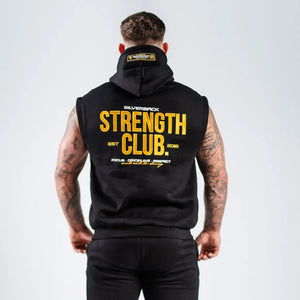 Strength Club Sleeveless Hoodie - Silverback Gymwear