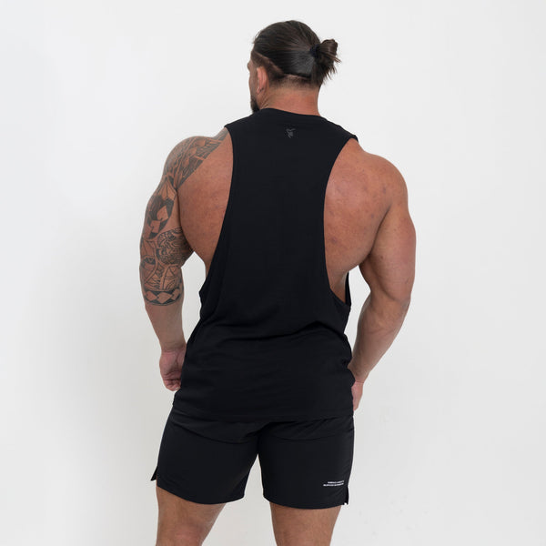 Crest Drop Arm Vest - Black