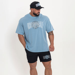 Unstoppable Globe T-Shirt Blue - Silverback Gymwear