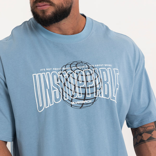 Unstoppable Globe T-Shirt Blue