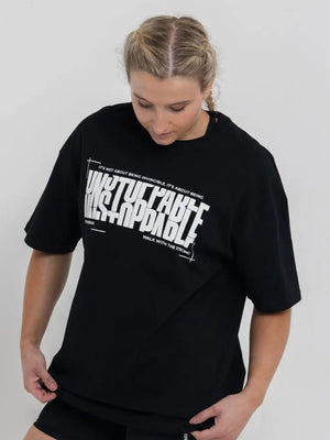 Unstoppable Women's Oversized T-Shirt Black