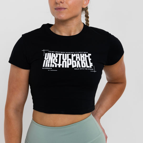 Unstoppable Crop T-Shirt Black