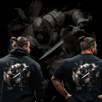 Anglo Saxon black pull hoodie and T-shirt bundle