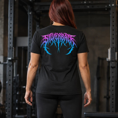 Venom T-shirt - Zwart Neonpaars